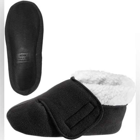 Silverts • NWT Deep And Wide Diabetic Bootie Slipper RW1 - Picture 4 of 6